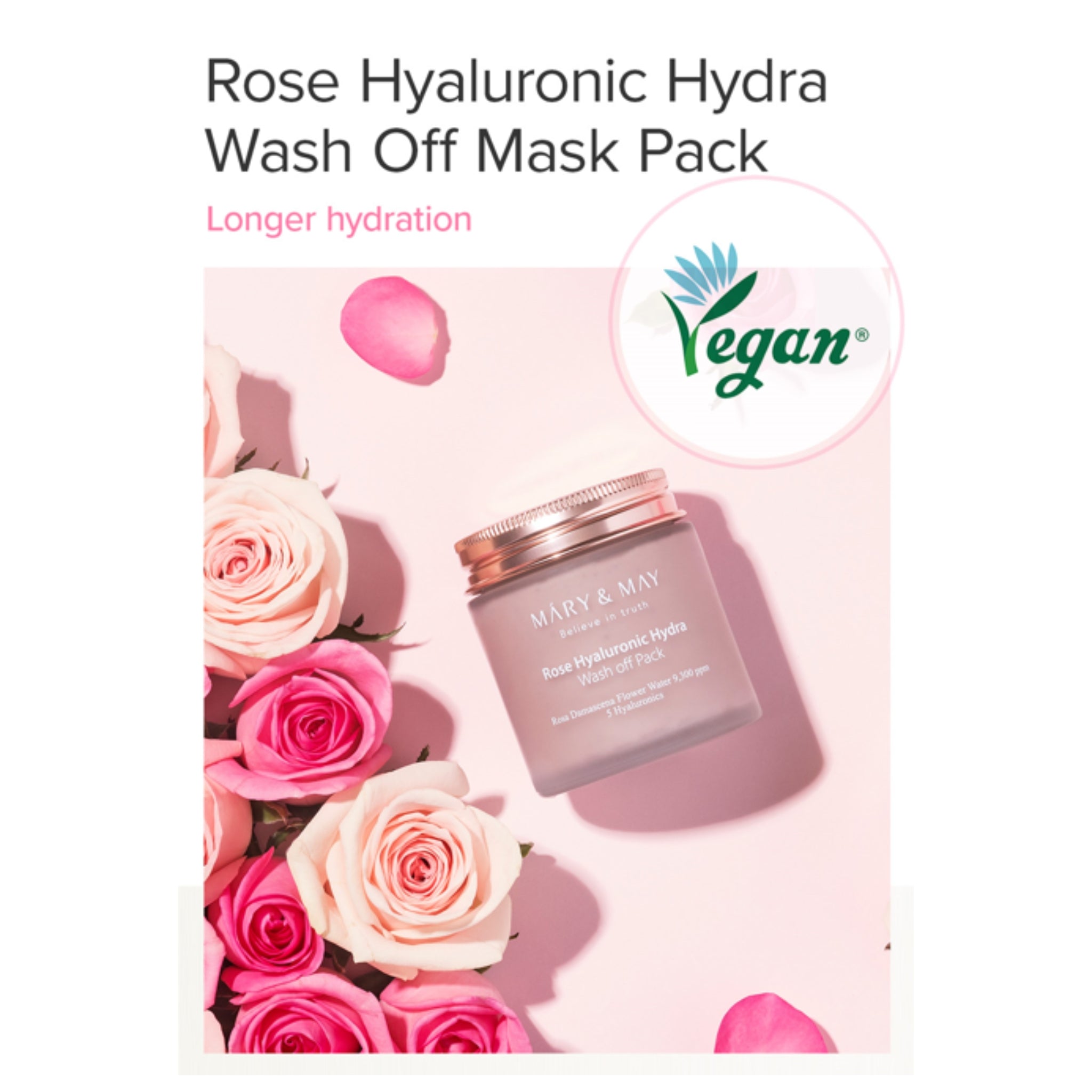 Rose Hyaluronic Hydra Wash Off Pack