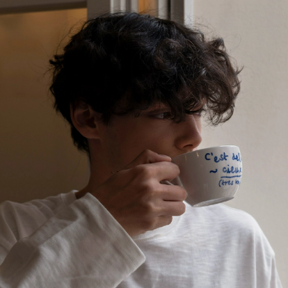 Marais Coffee Cup Gift Set (2 Coffee Cups + 2 Saucers)