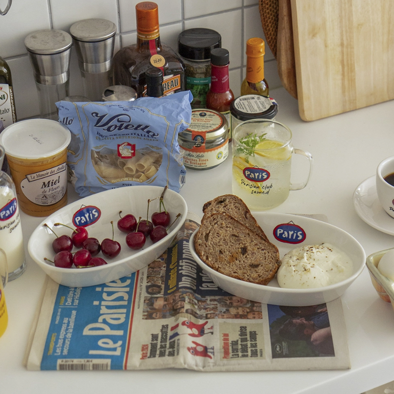 파리 딥 오벌 플레이트