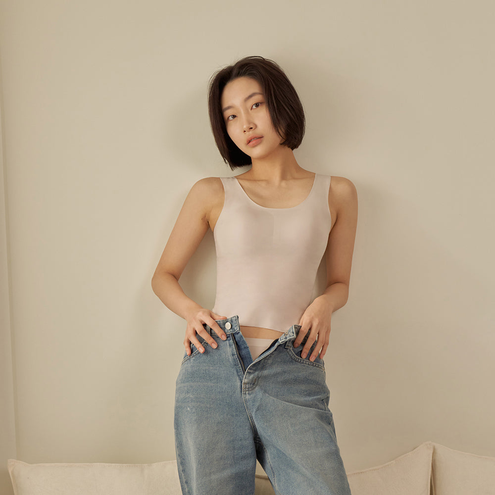 오가닉 심리스 브라탑