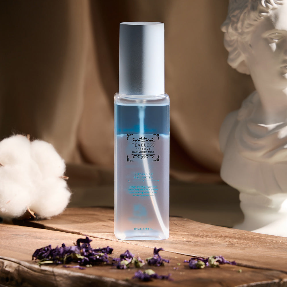 Cotton Blue Mallow Tea Perfume Hair&Body Mist 100ml/3.38Fl.oz.