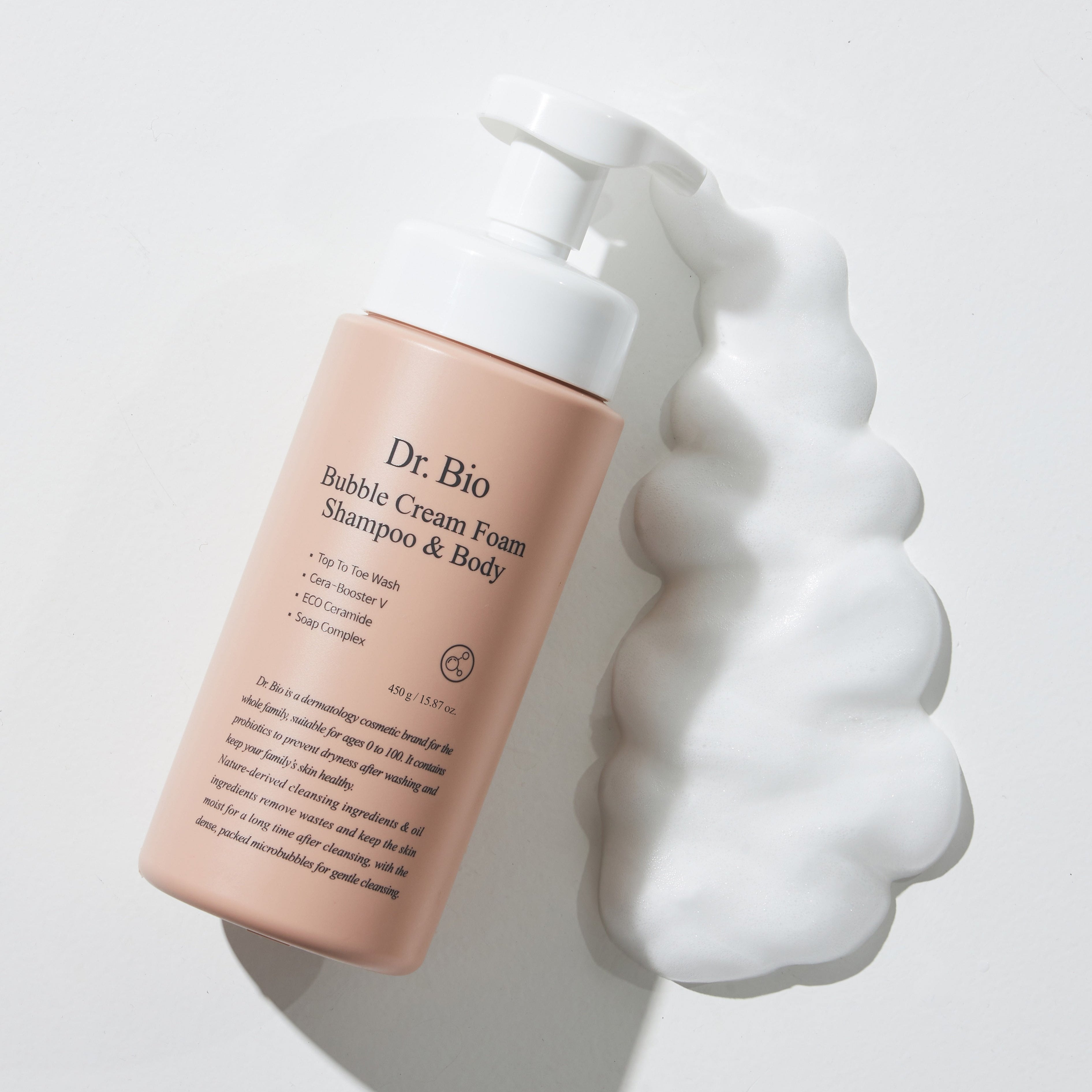 버블 크림 폼 샴푸 & 바디 450ml