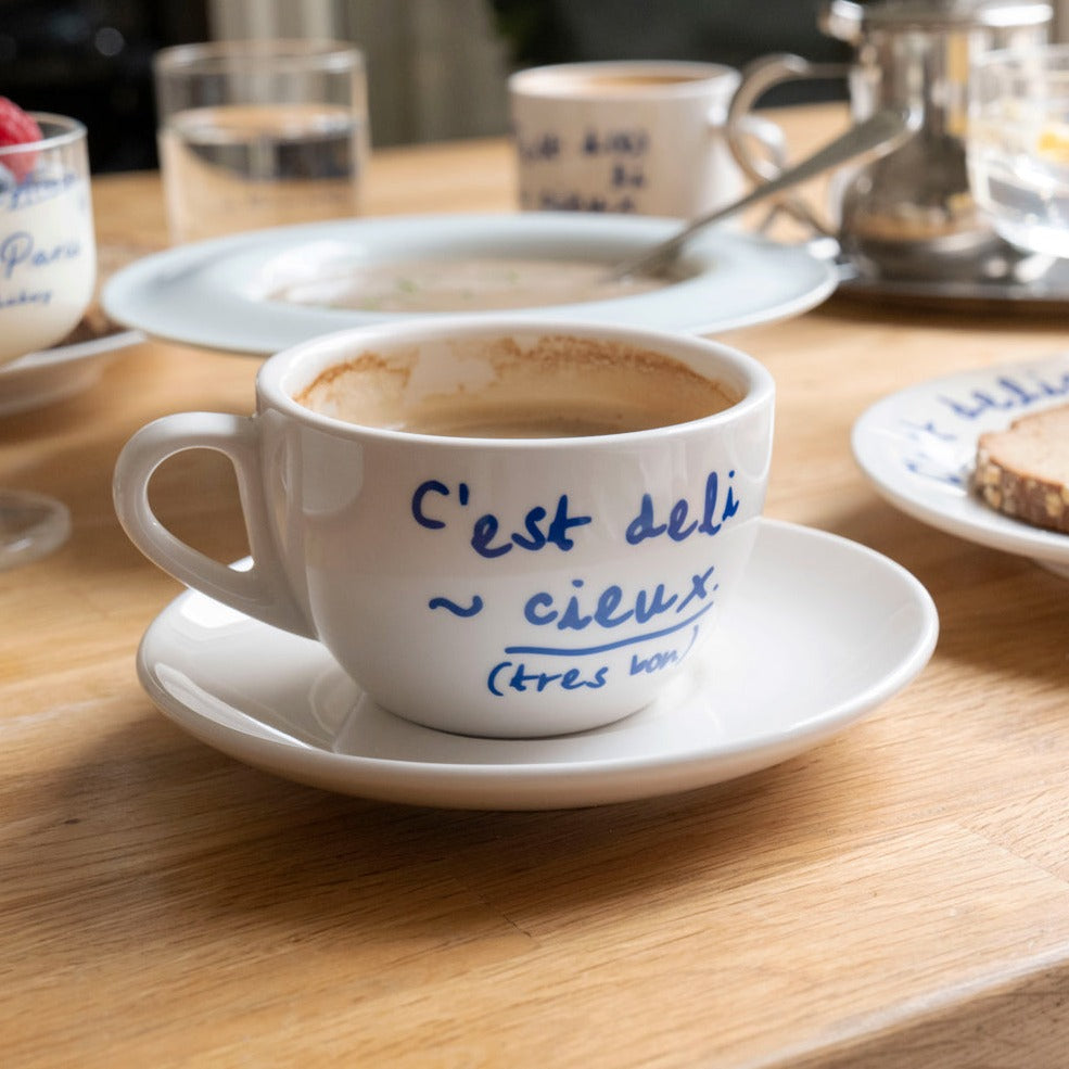 Marais Coffee Cup Gift Set (2 Coffee Cups + 2 Saucers)