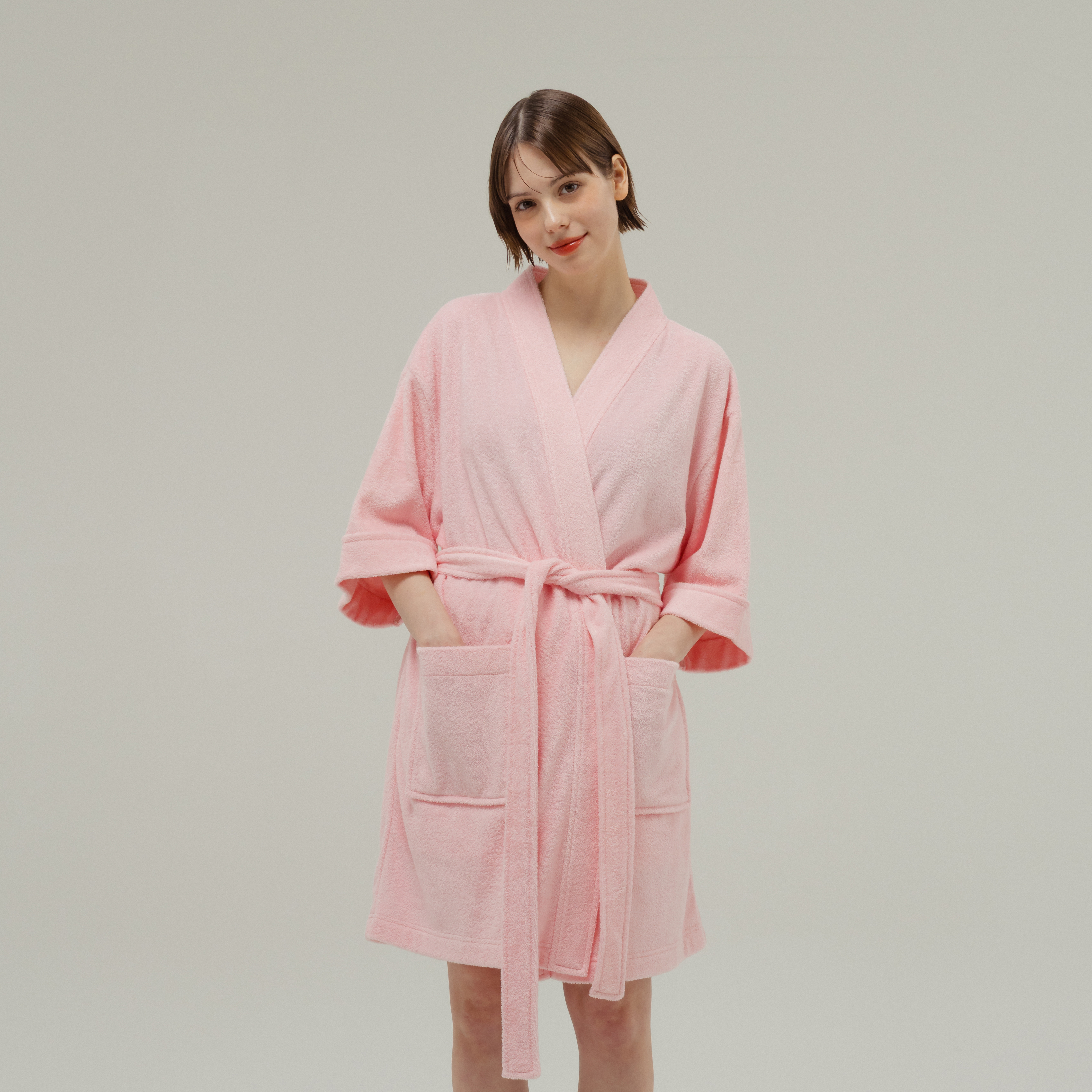 테리 모달 짧은 가운