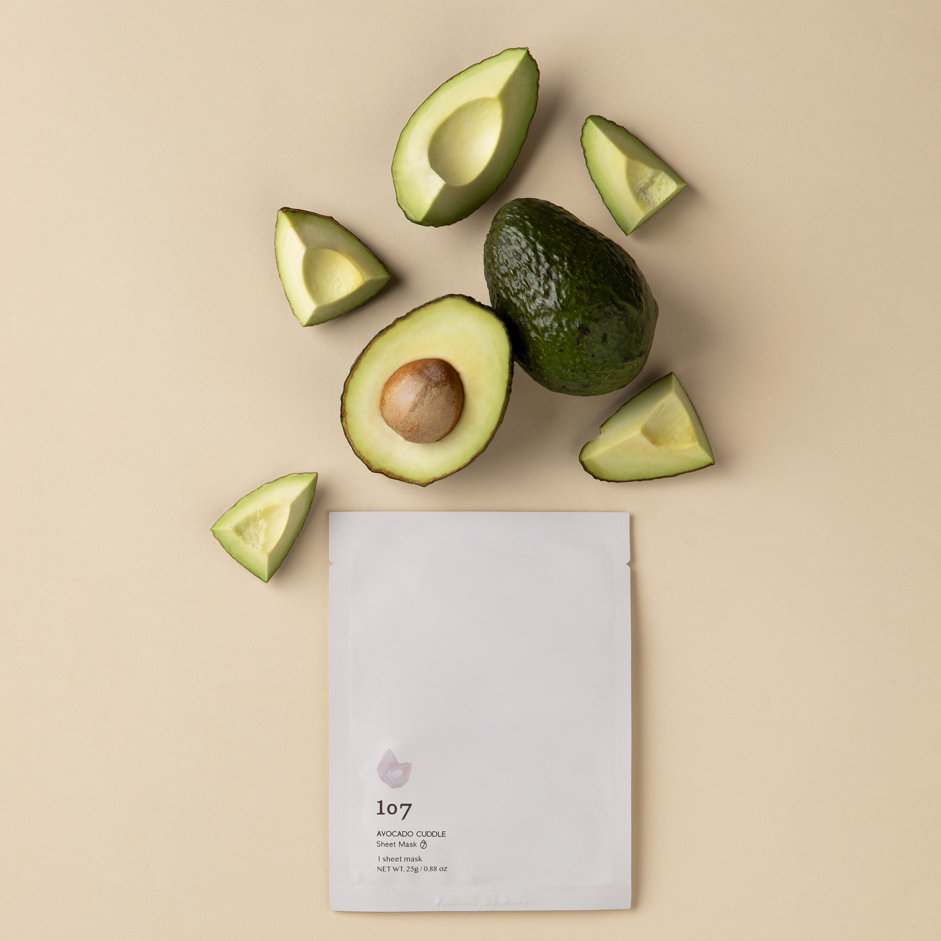 107 アボカド カドル シートマスク(5枚入り)