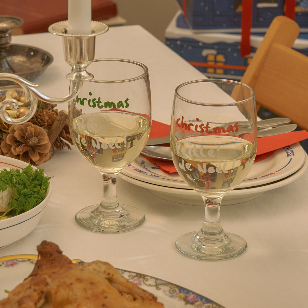 Noel Wine Glass