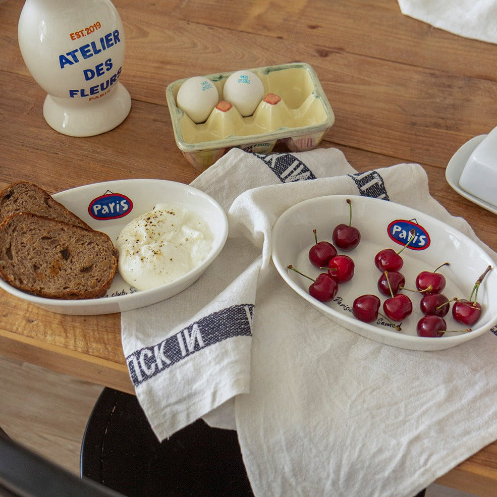 파리 딥 오벌 플레이트