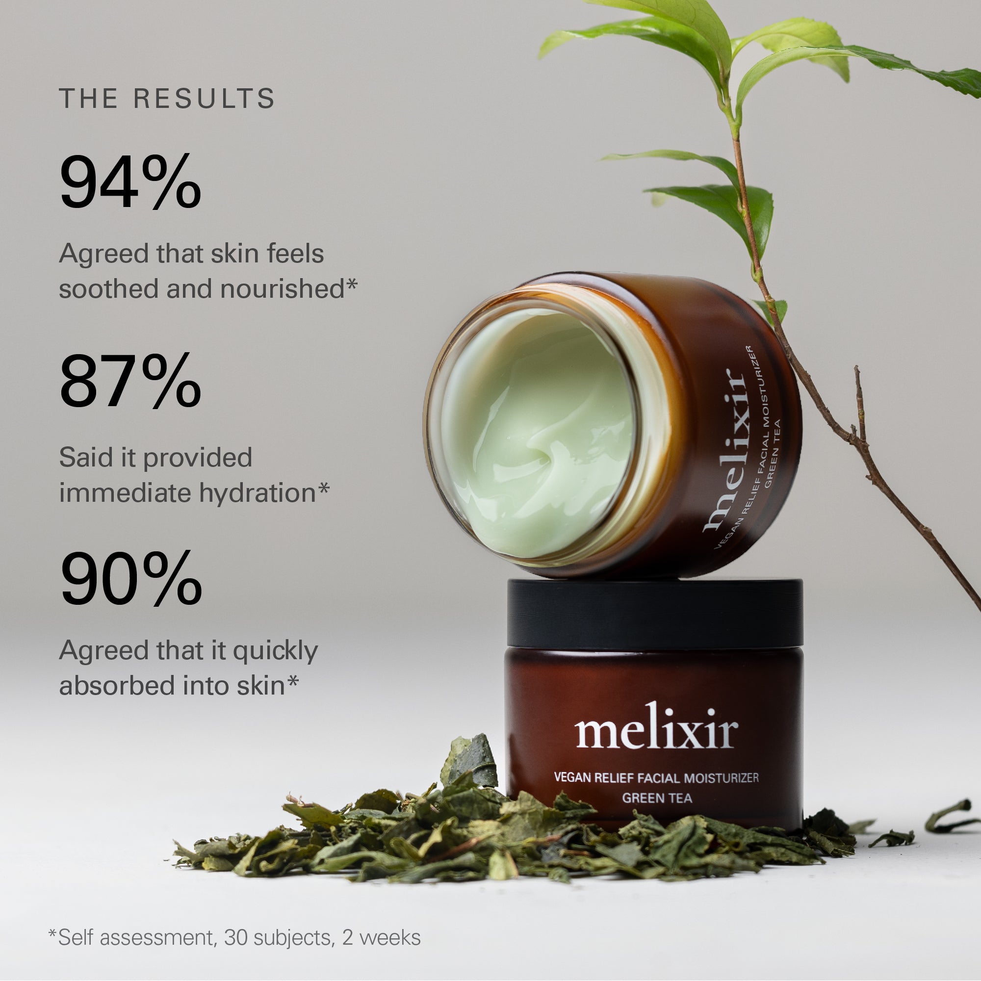 Melixir Green Tea Relief Facial Moisturizer(2.7 fl. oz./80ml)