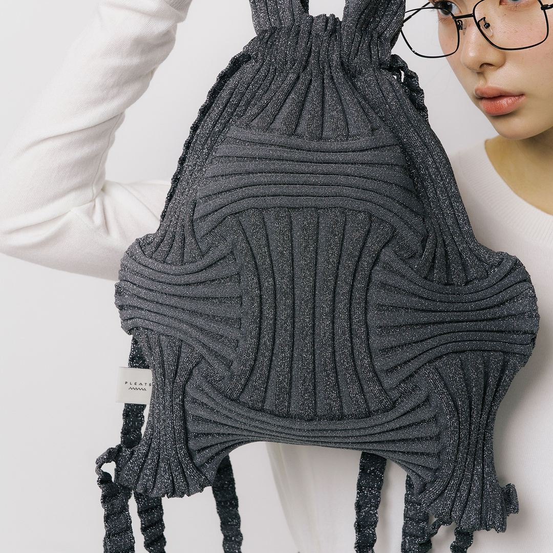 새로운 활 모양 가방 반짝이