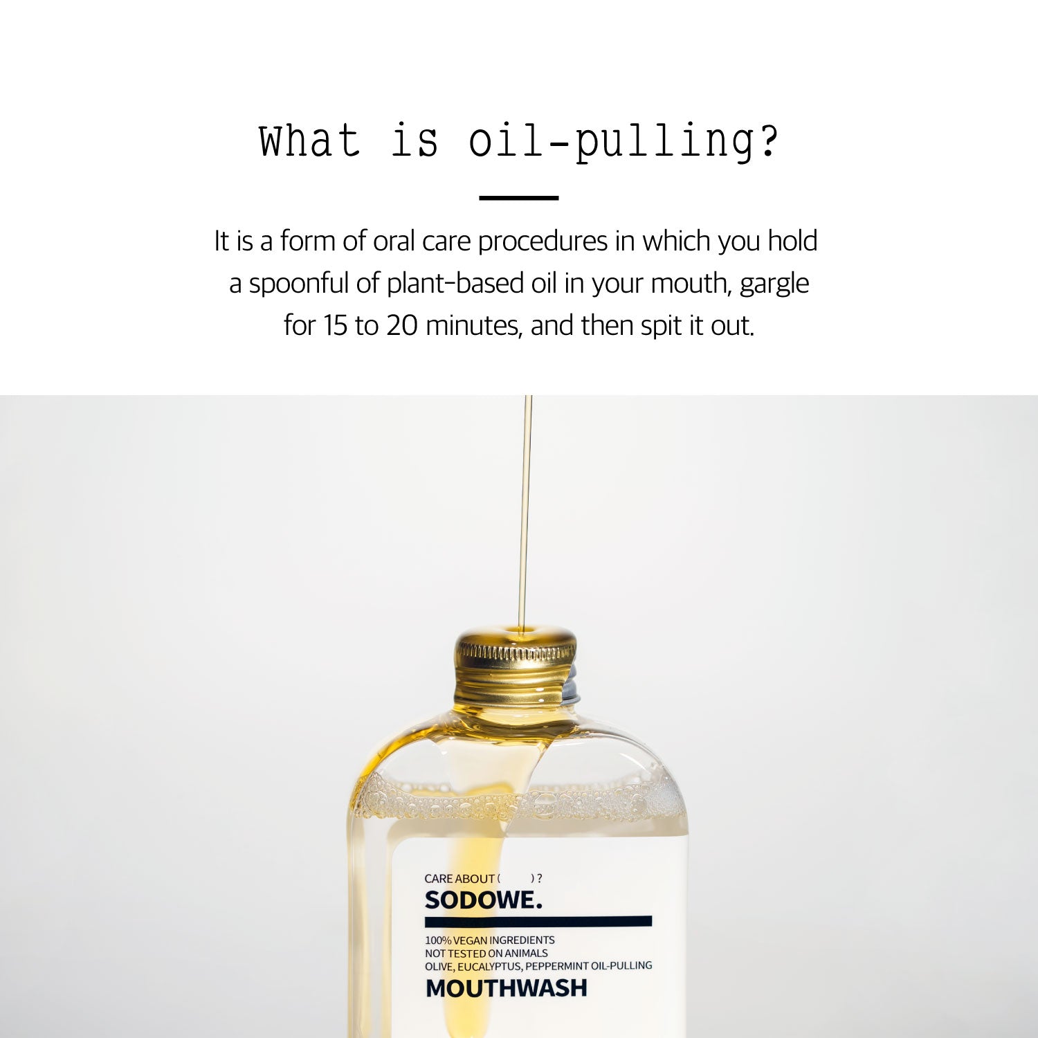 SODOWE. Vegan Oil-Pulling Mouthwash - Slowrecipe