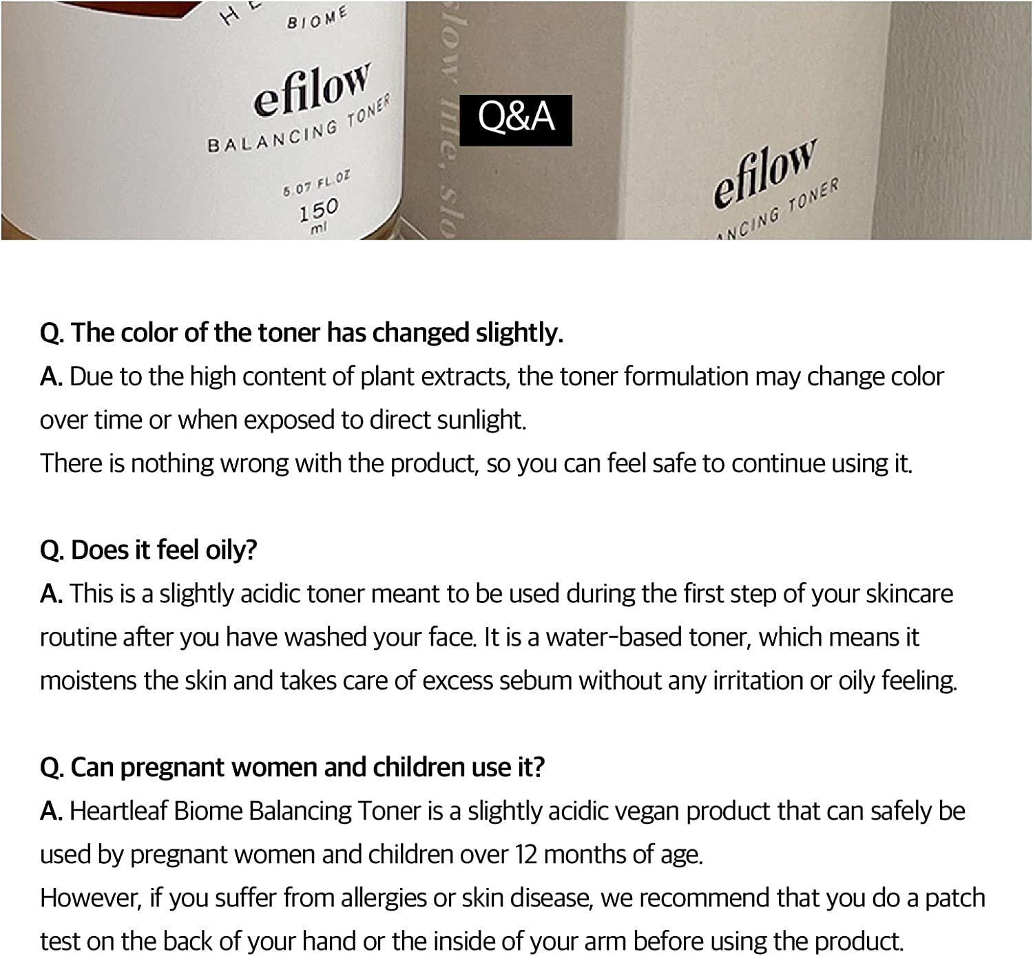 efilow Heartleaf Biome Balancing Toner - Slowrecipe