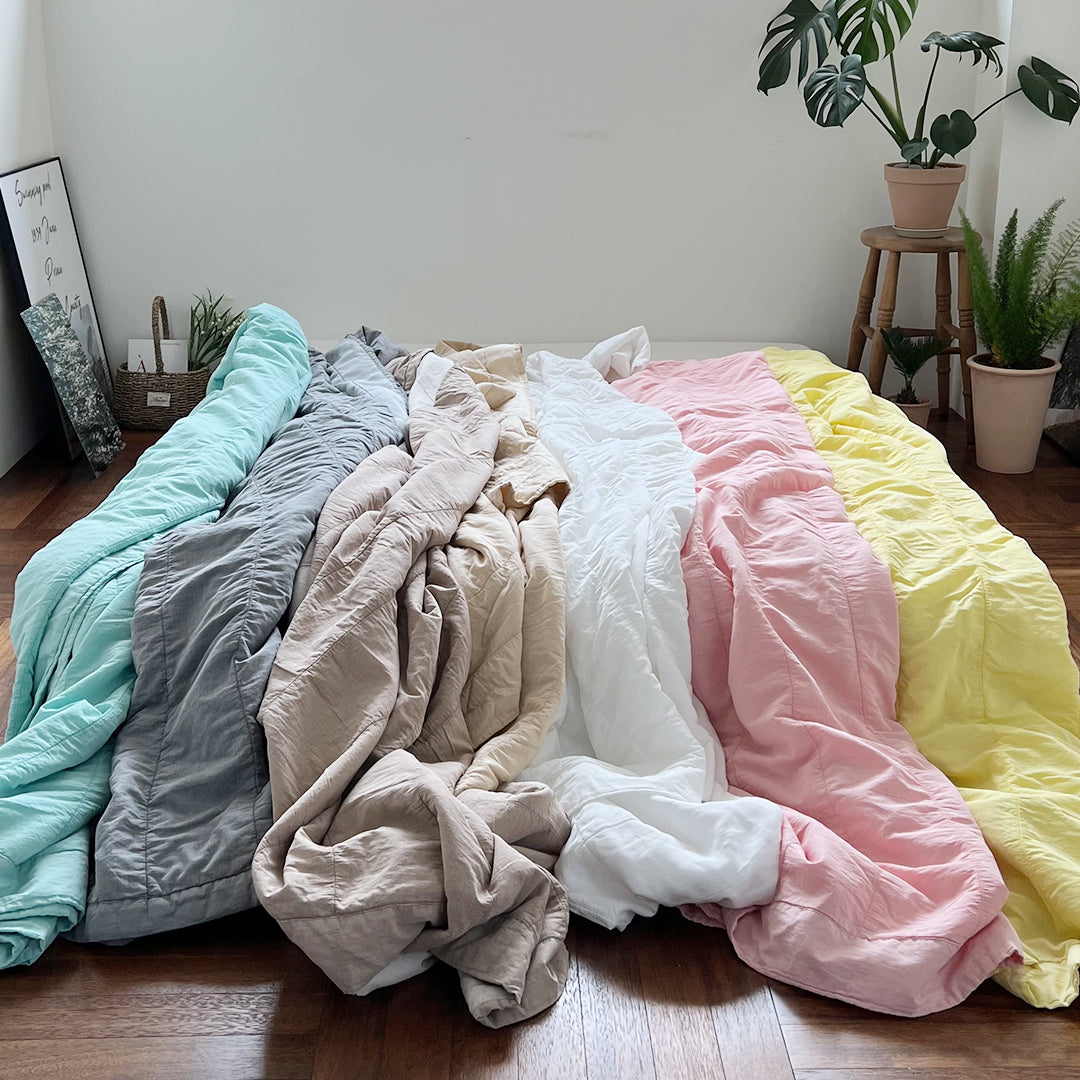 Shivering Airy Linen Blanket (7colors)