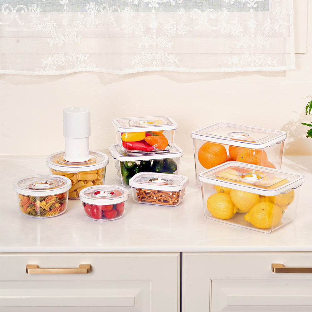 HULOCK Square Vacuum-Sealed Container - 3Piece Set (Size 1~3)