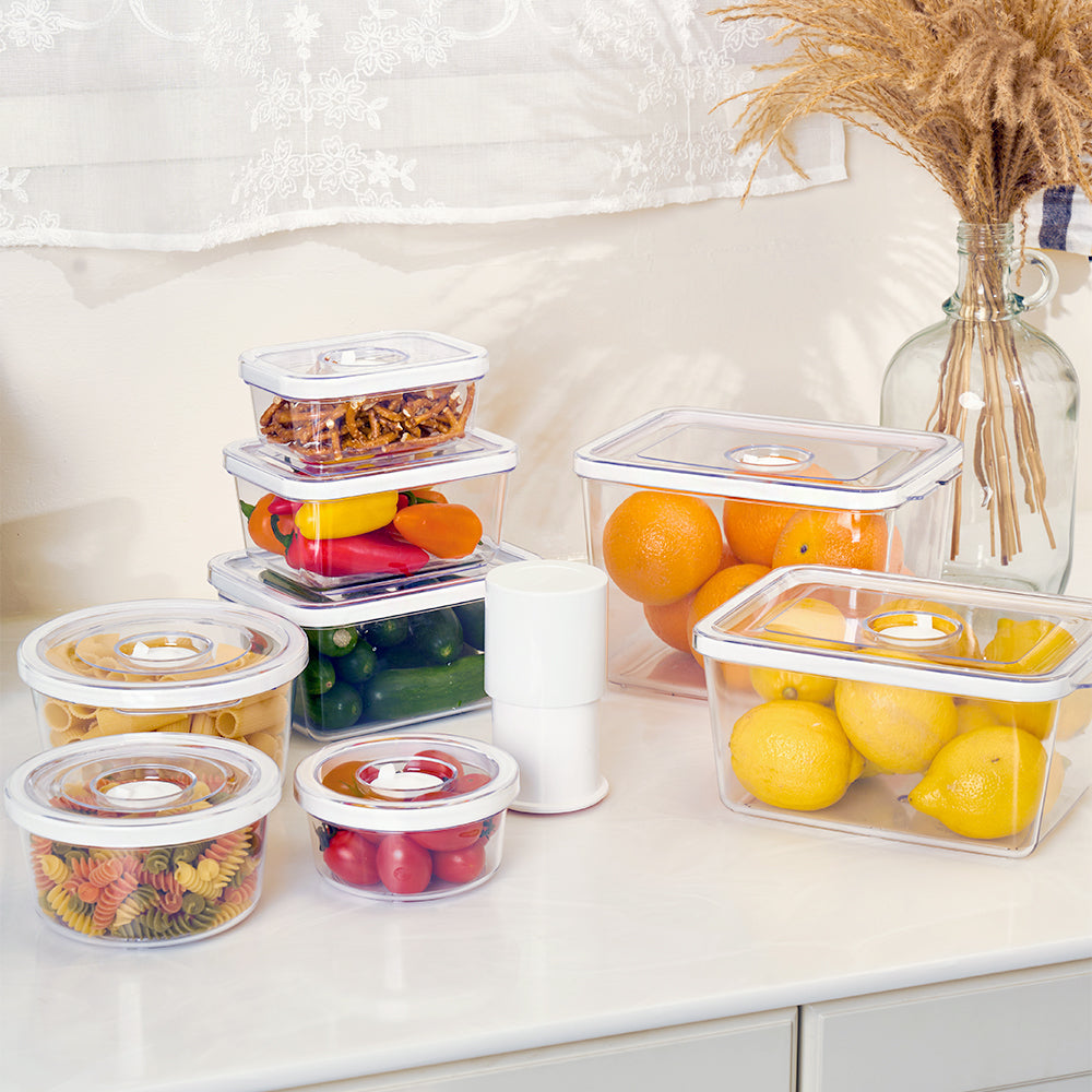 HULOCK Square Vacuum-Sealed Container - 3Piece Set (Size 1~3)