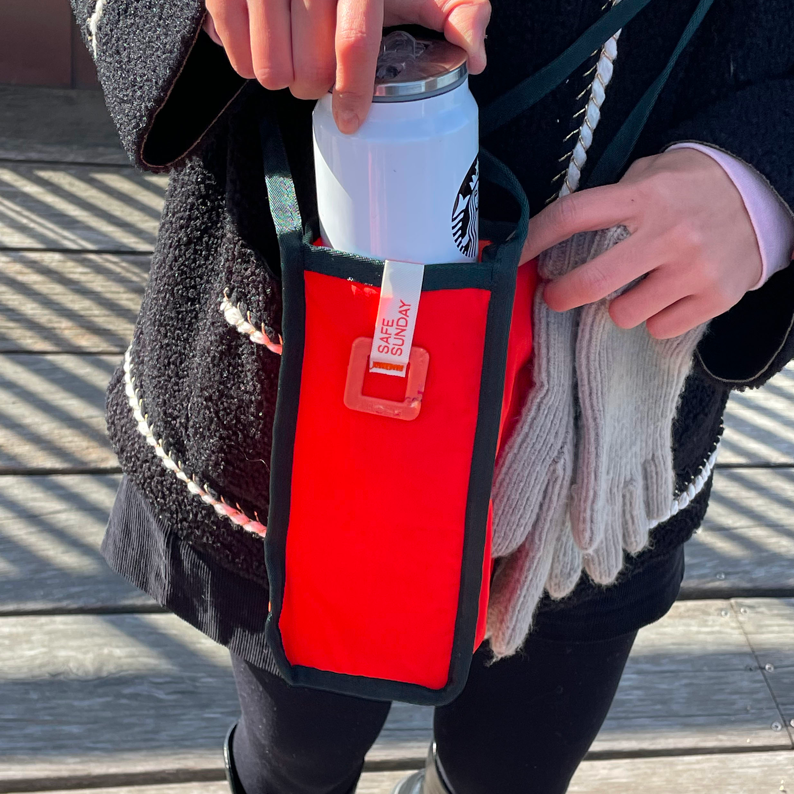 Upcycled Puffer Tumbler Bag