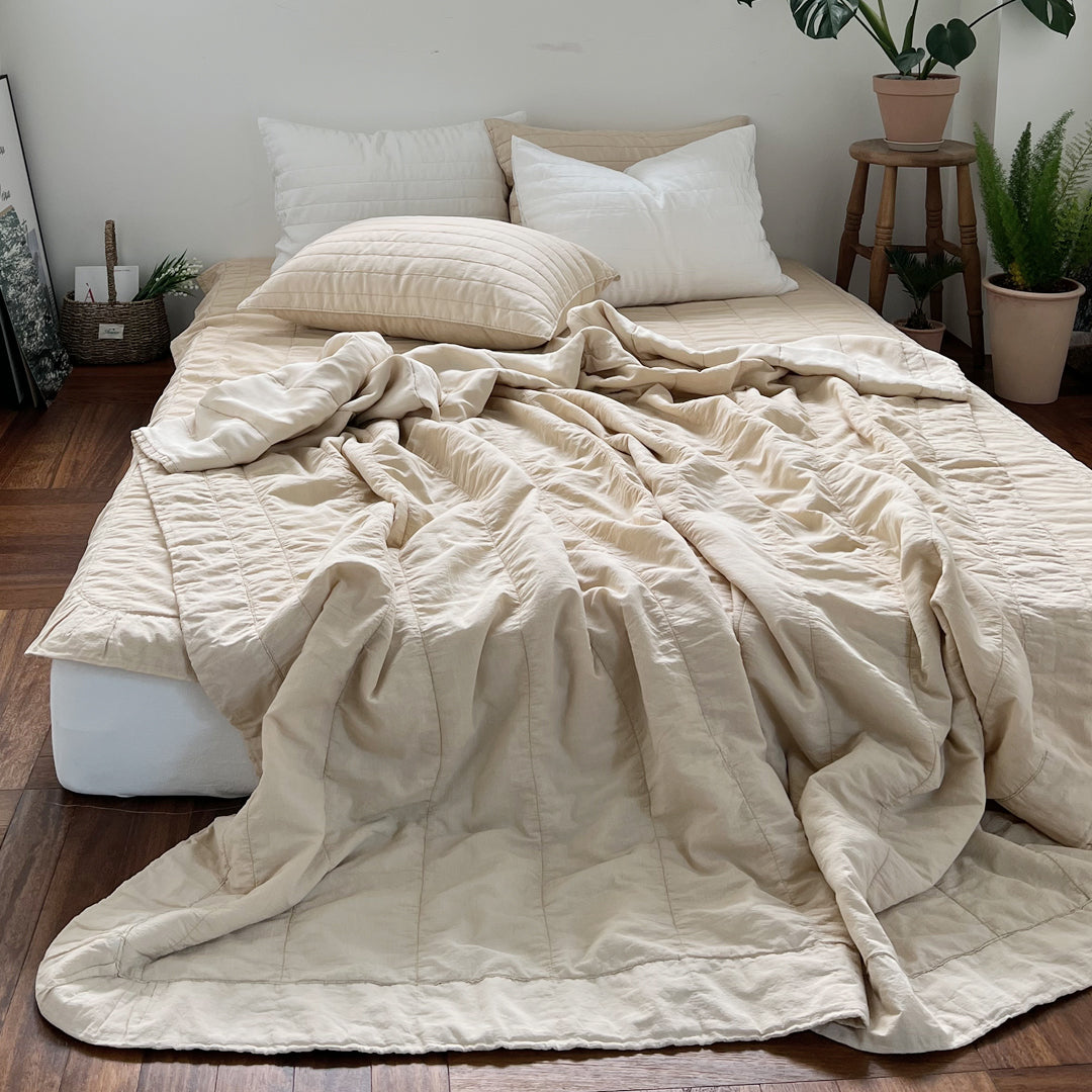 Shivering Airy Linen Blanket (7colors)