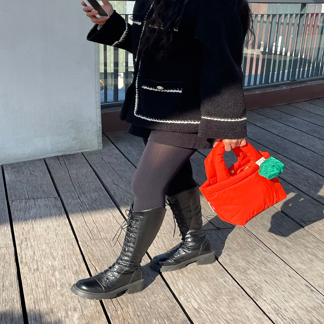 Upcycled 2-Way Puffer Tote Bag