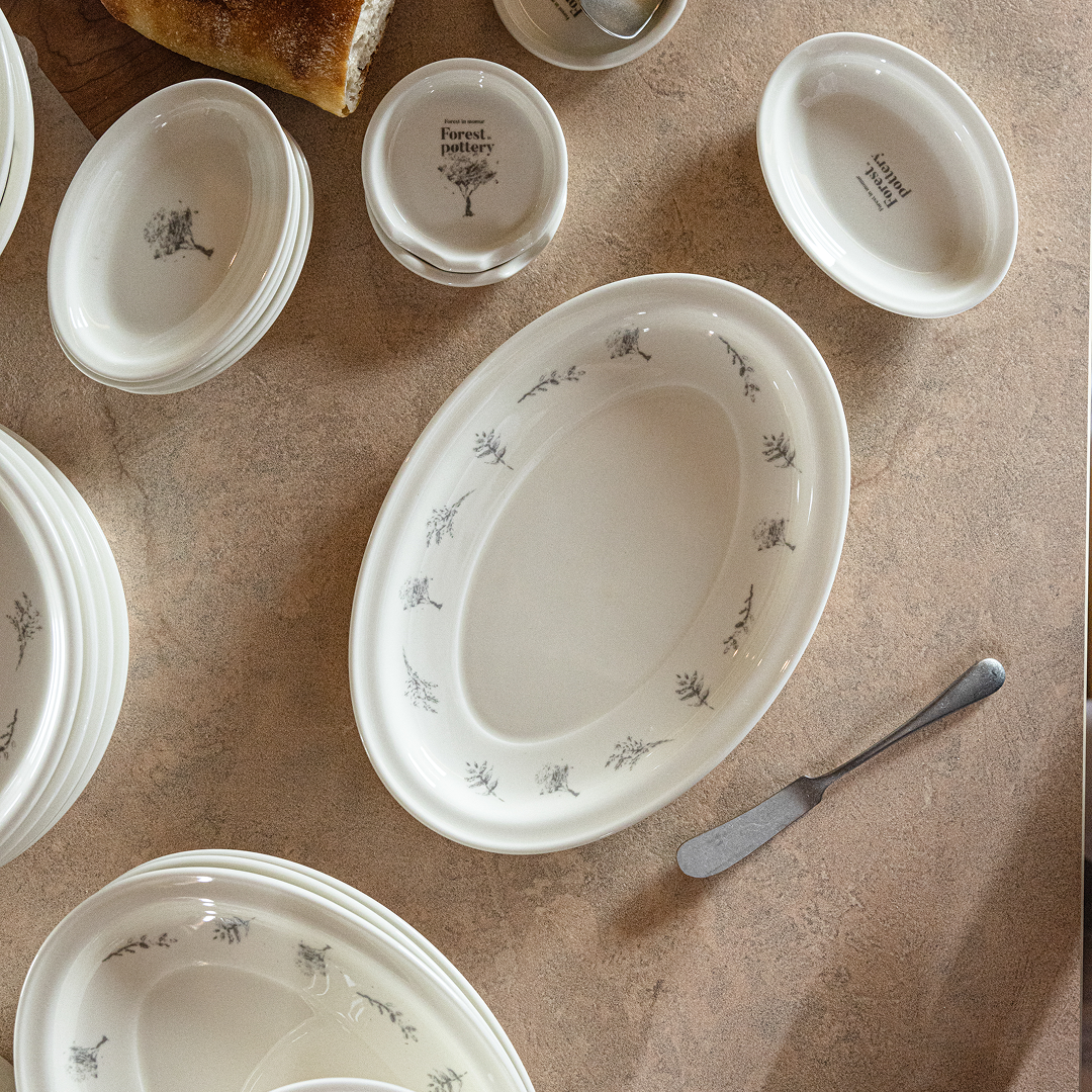 [ weekend 11 ] Forest oval plate L