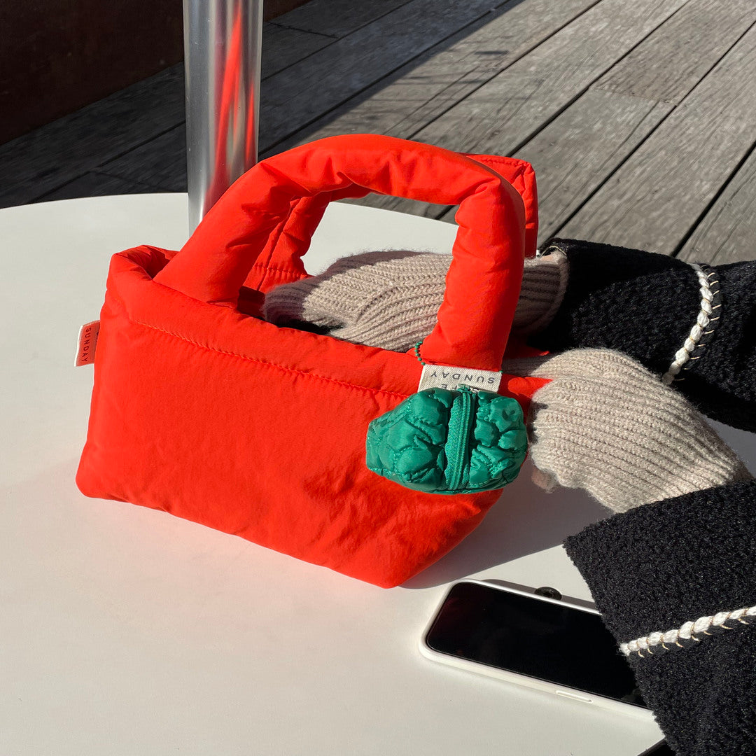 Upcycled 2-Way Puffer Tote Bag