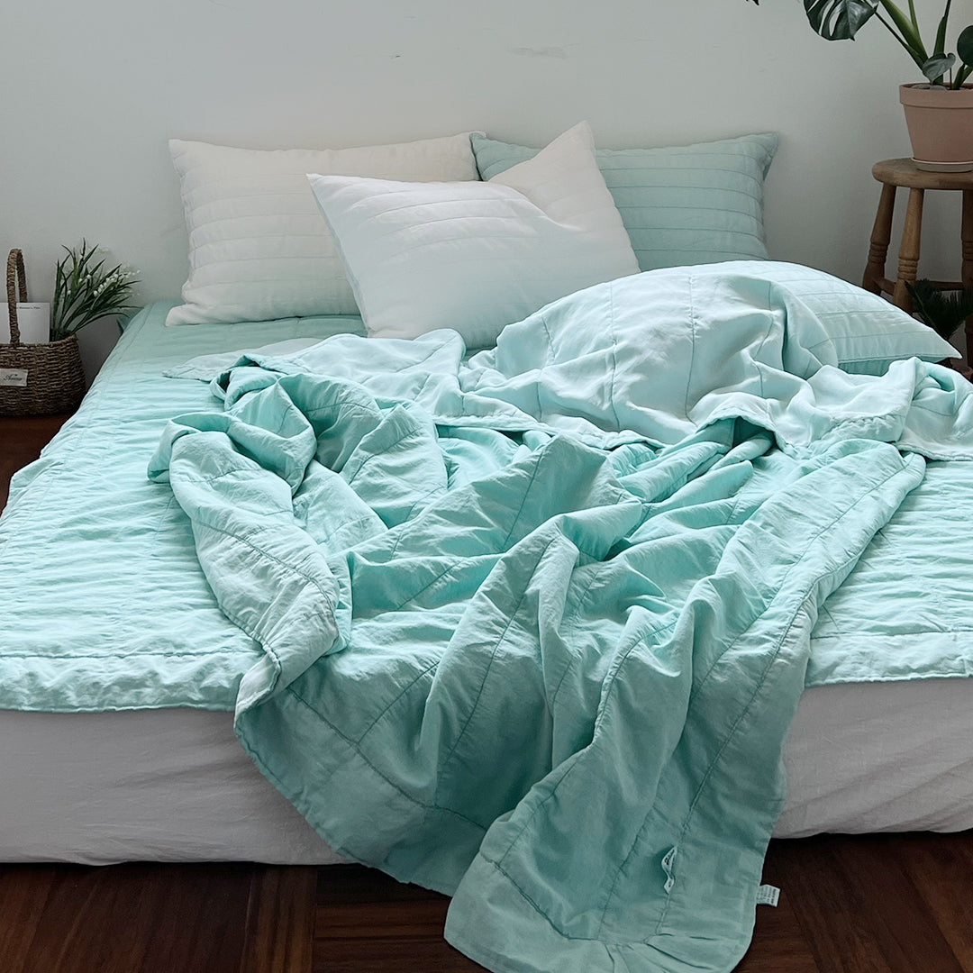 Shivering Airy Linen Blanket (7colors)