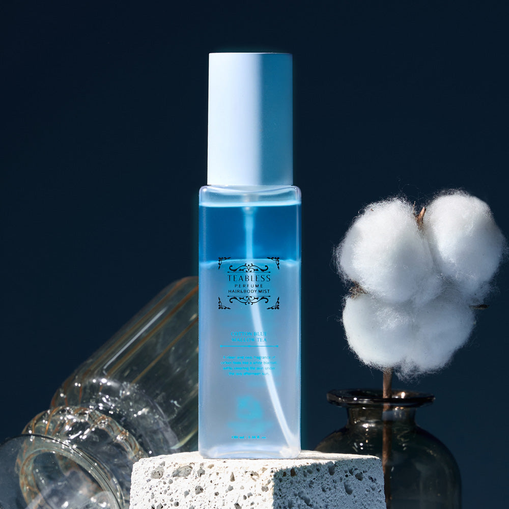Cotton Blue Mallow Tea Perfume Hair&Body Mist 100ml/3.38Fl.oz.