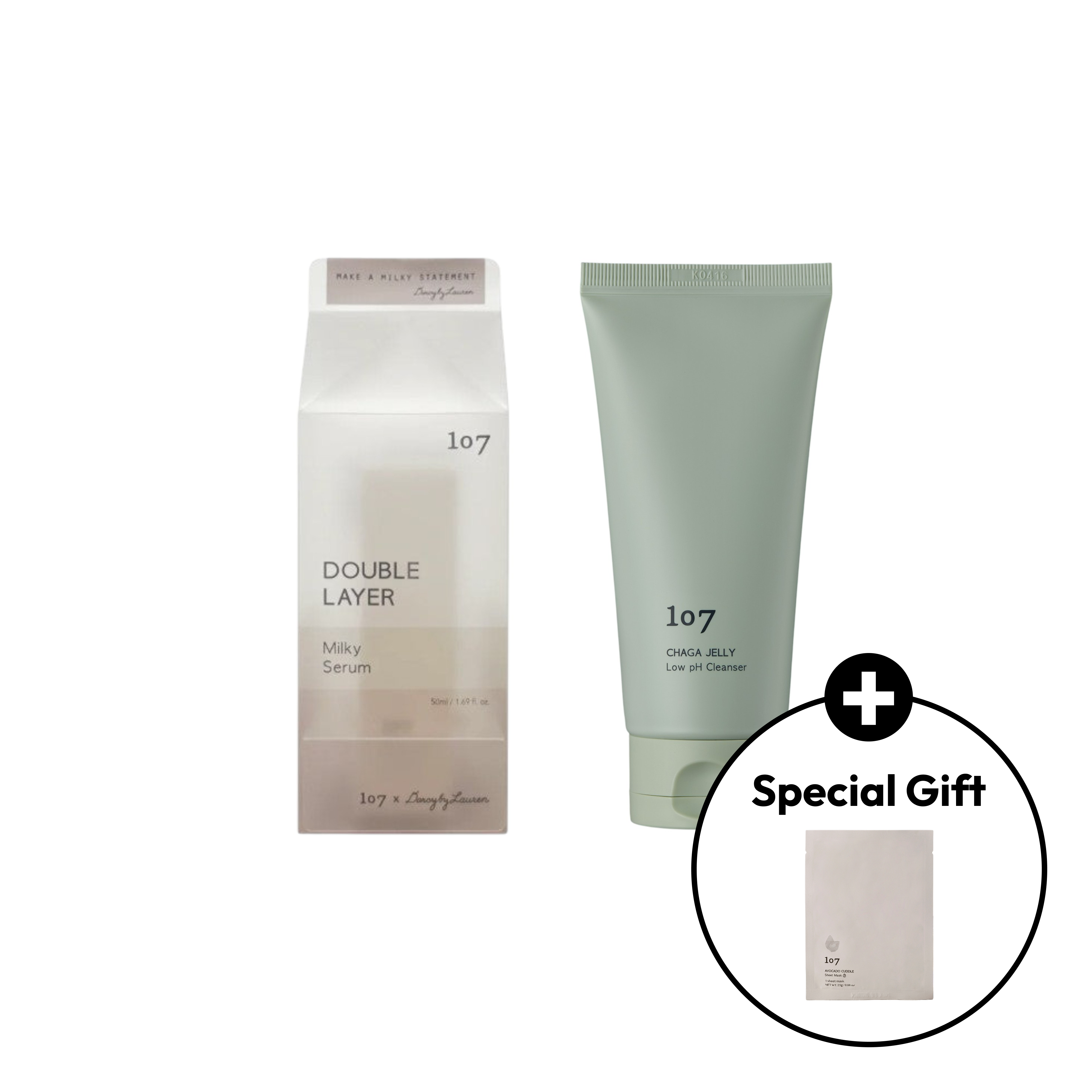 107 Milky Serum + Jelly Low pH Cleanser