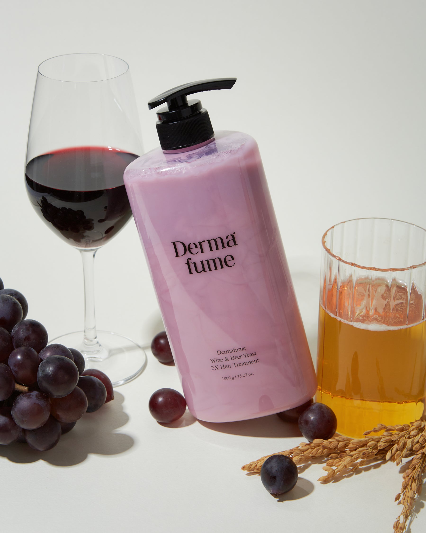 Dermafume Wine & Beer Yeast 2X  Hair Loss Treatment 1000g/33.8Fl.oz.