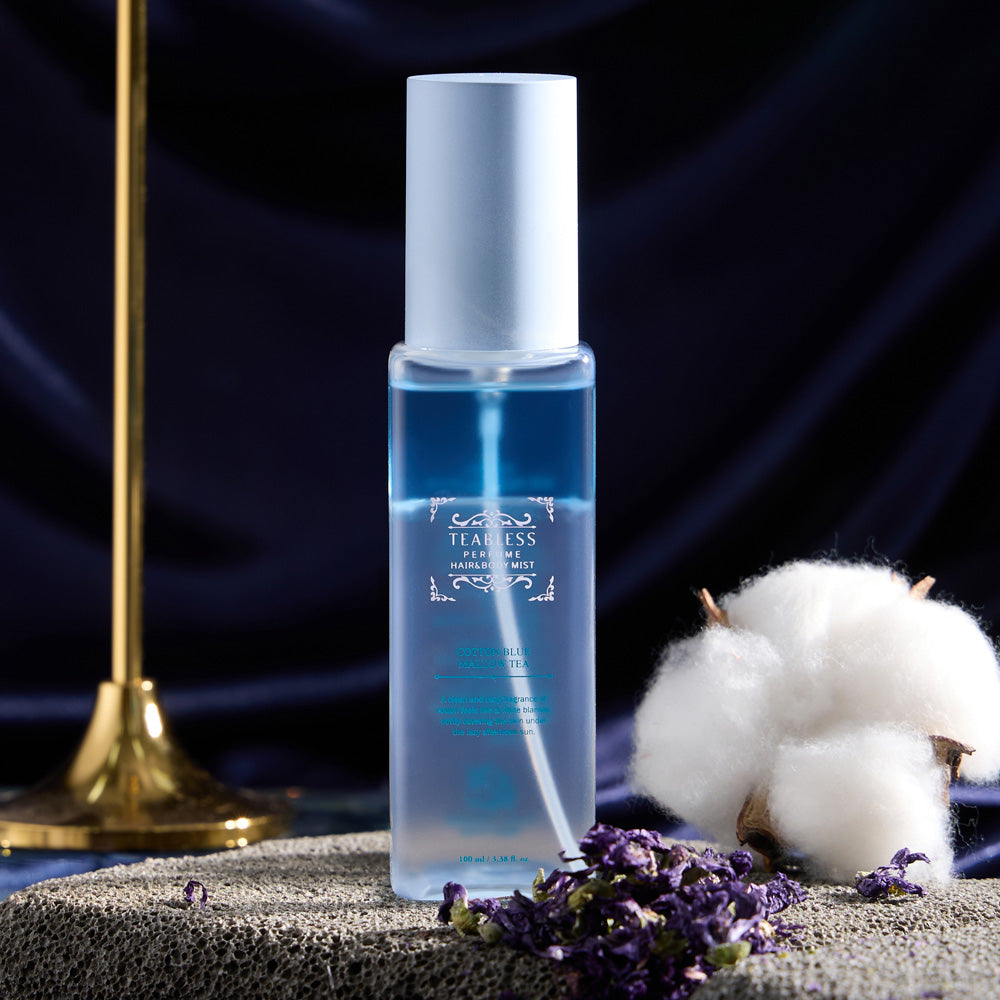 Cotton Blue Mallow Tea Perfume Hair&Body Mist 100ml/3.38Fl.oz.