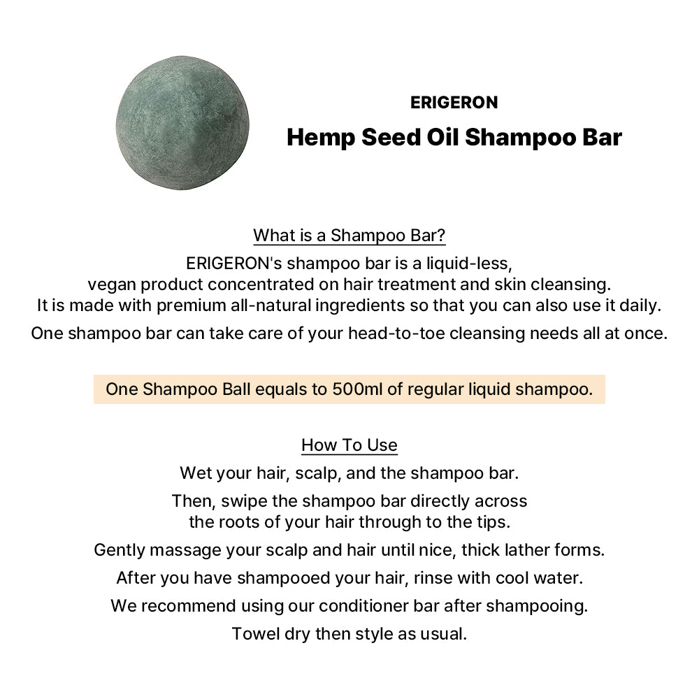 All In One Hemp Seed Shampoo Bar