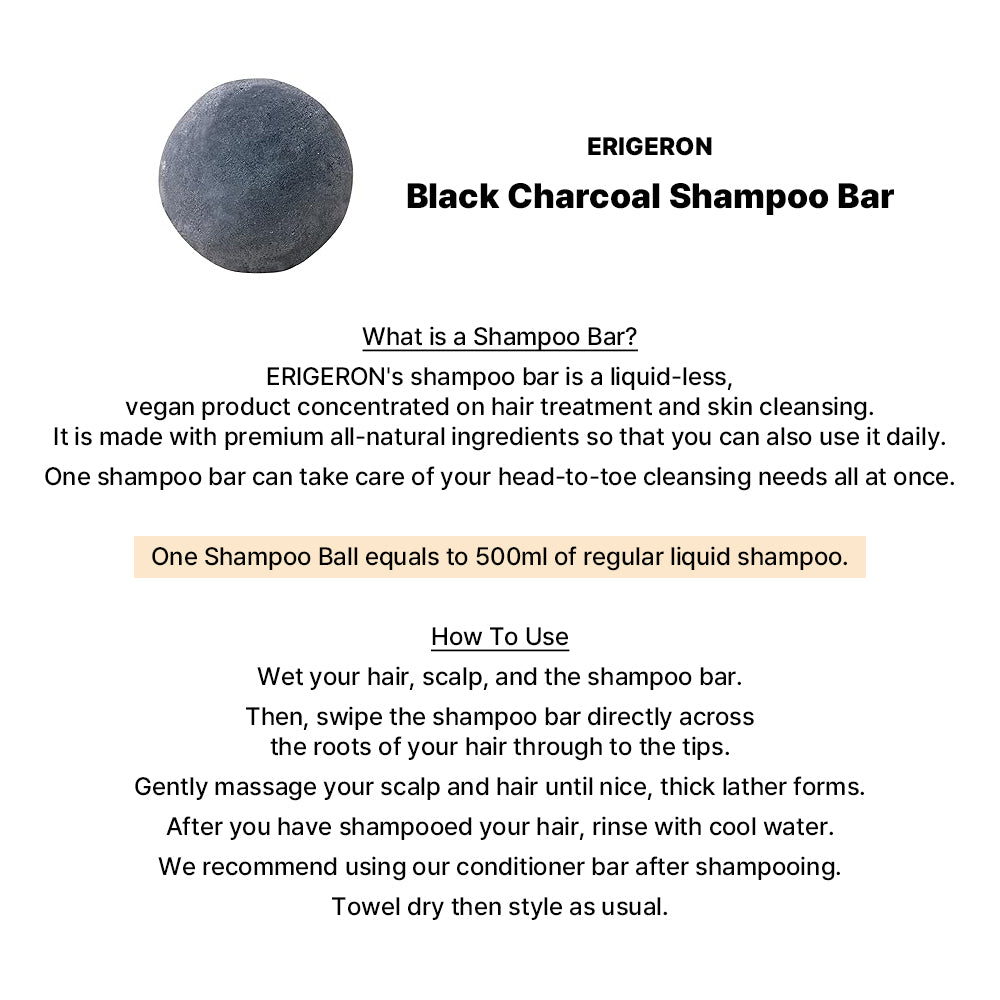 All in One Black Charcoal Shampoo Bar