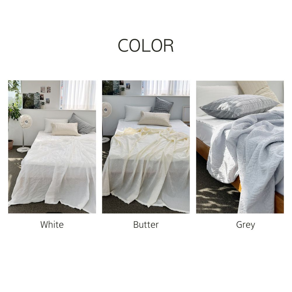 Bamboo Airy Linen Summer Blanket ( 3 colors )