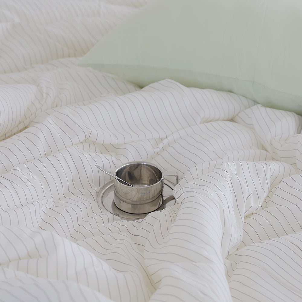 Plush and Soft Tofu Modal Comforter (Stripe / S·Q·K)