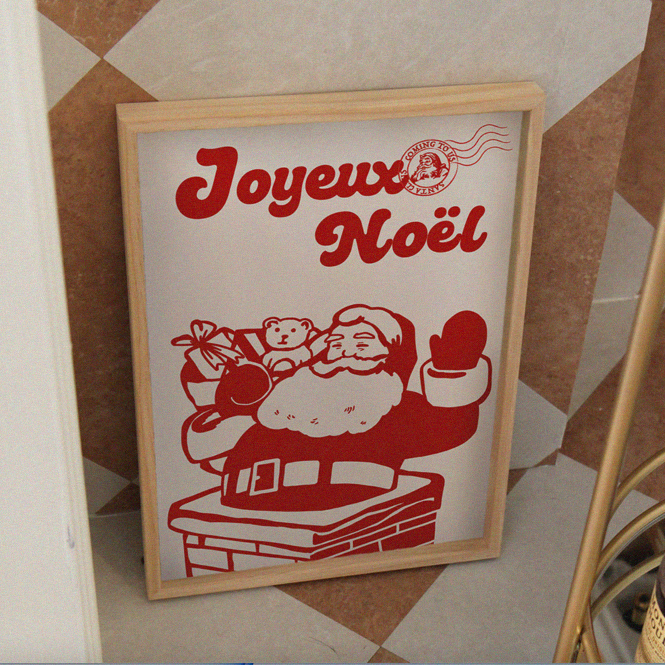 Classic Santa Poster (A3 Size / unframed)
