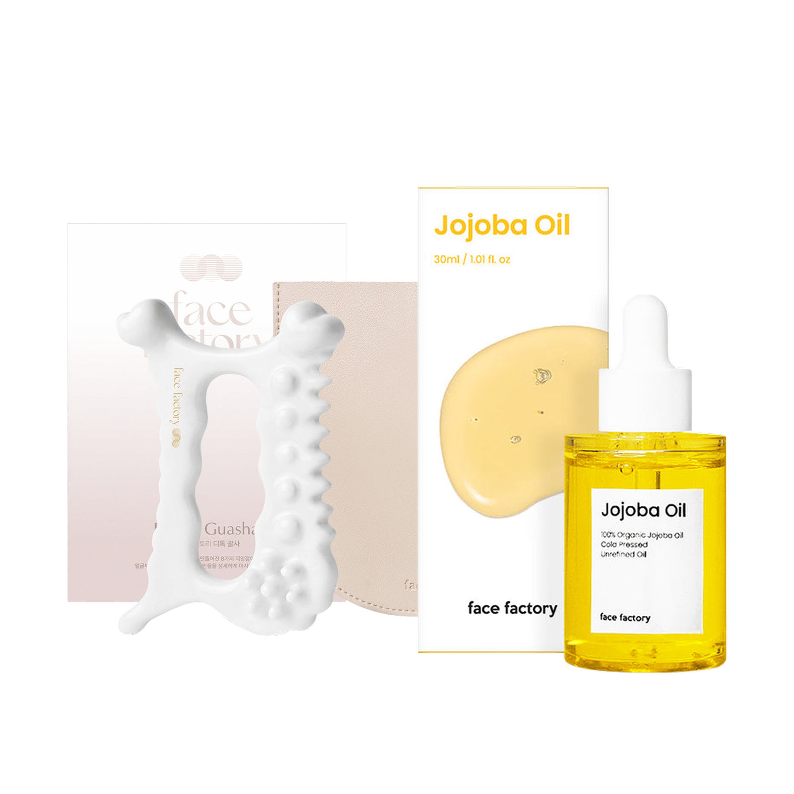 [Set] D-Tok Guasha + Organic Jojoba Oil