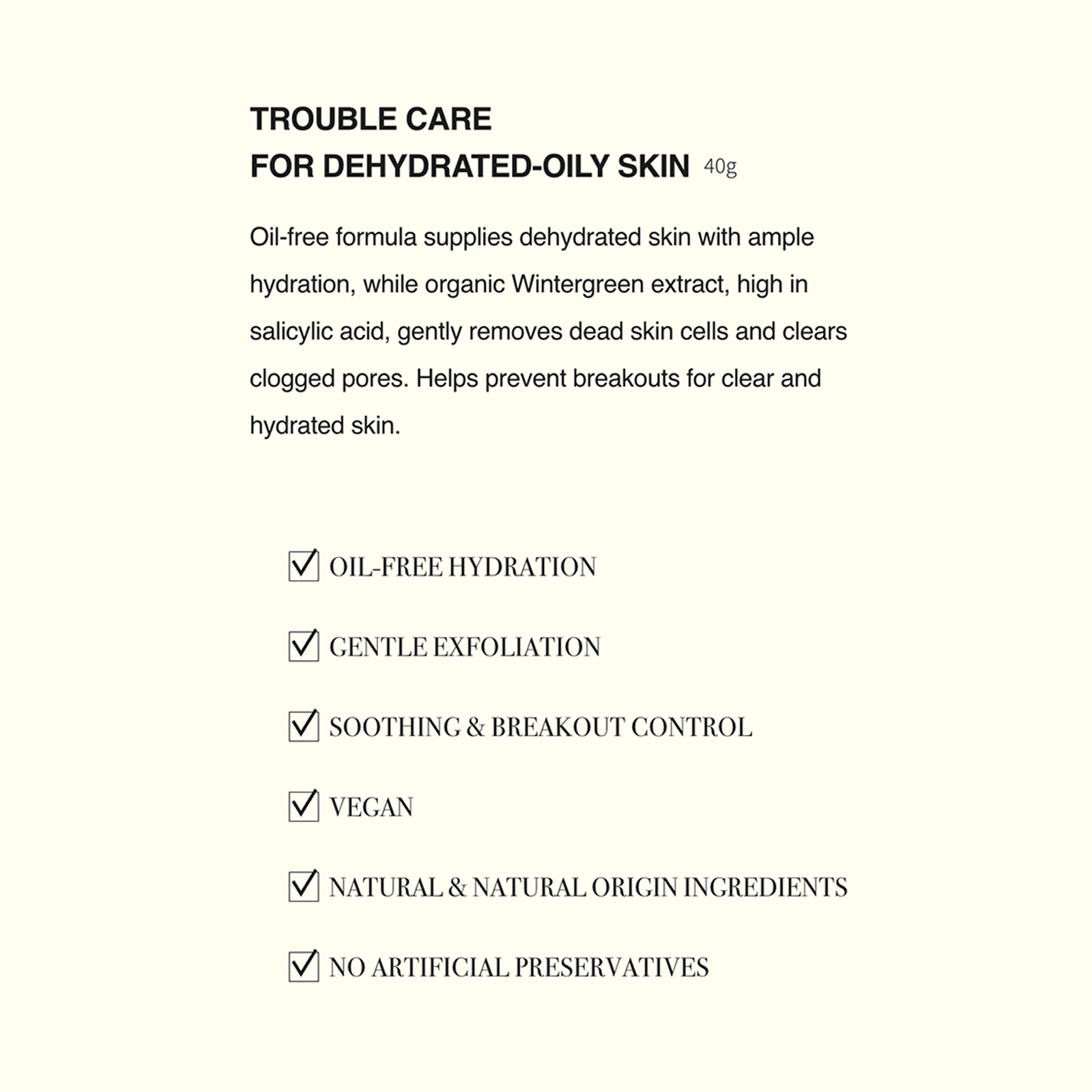 TOUN28 Trouble Care for Dehydrated-Oily Skin - Slowrecipe