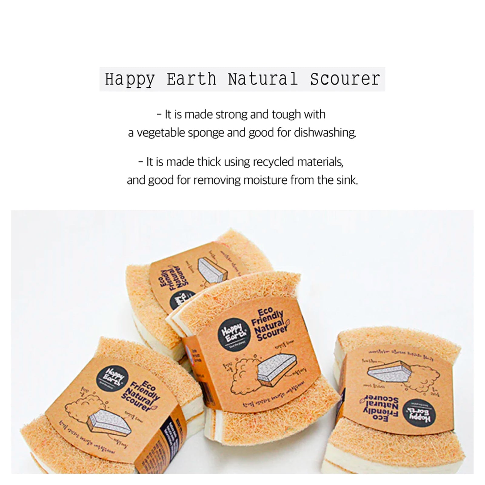 HappyEarth, Flowermari, YEGOEUN Natural Bamboo Dish Brush Set - Slowrecipe