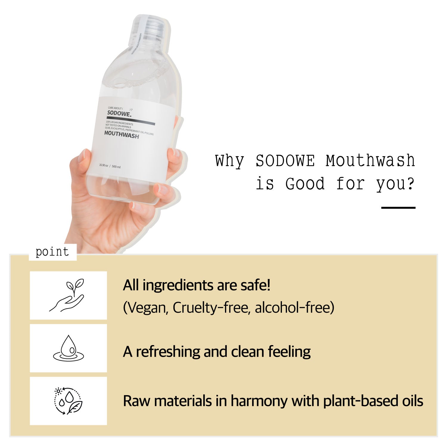 SODOWE. Vegan Oil-Pulling Mouthwash - Slowrecipe