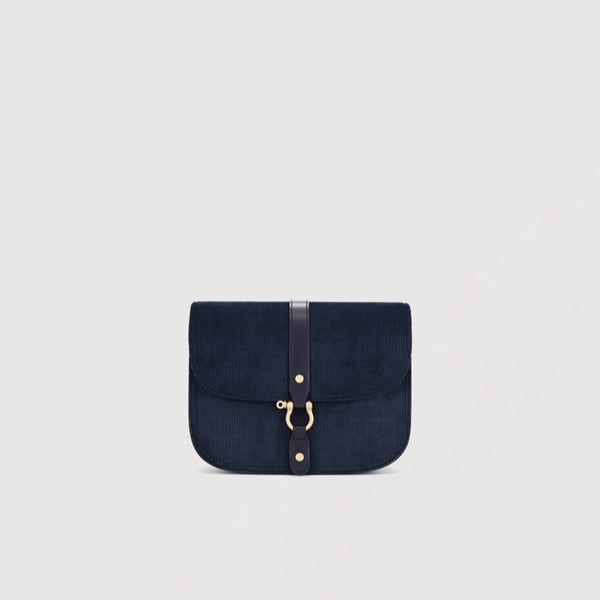 ★TOUT Y EST★ Corduroy Navy Two Moon Bag 12481939 Two Moon Bag