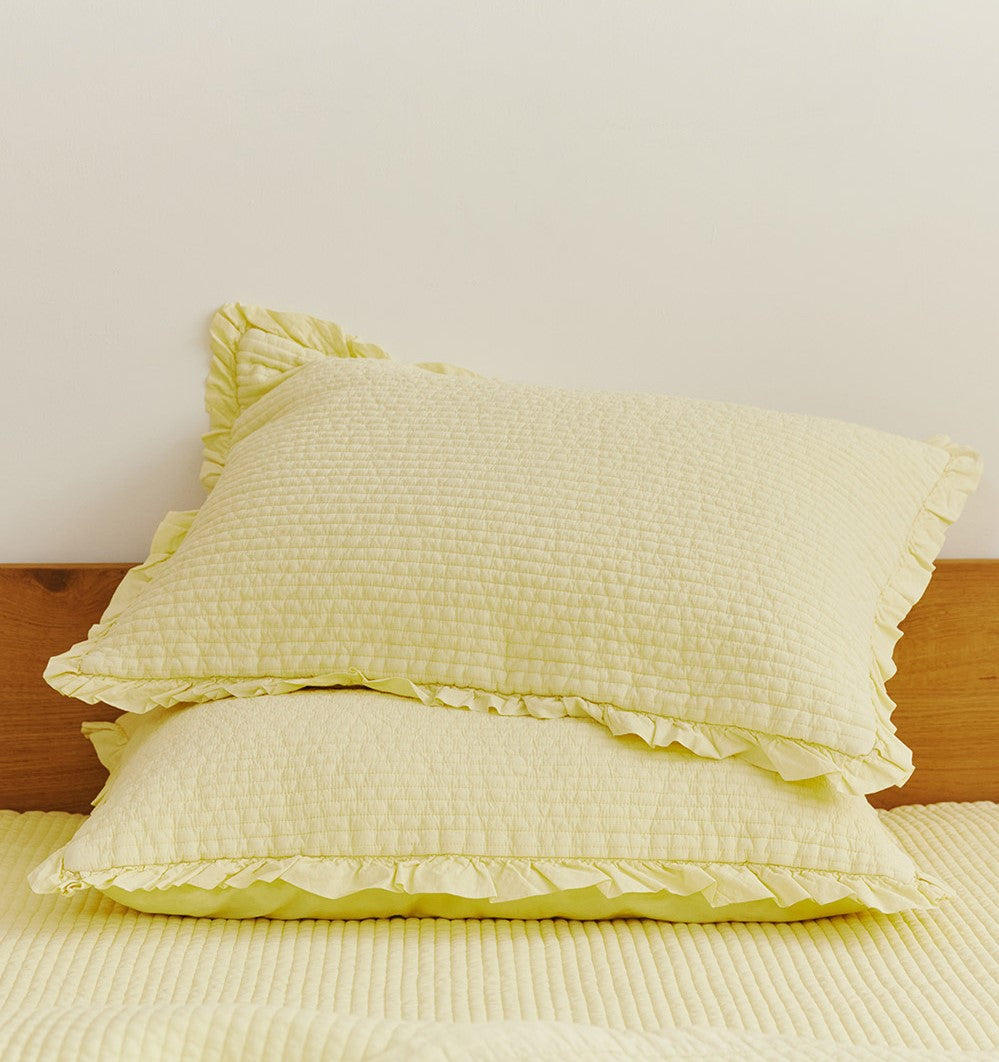 Daegu1988 Frill Pigment Washing Pillow Cover (11colors)